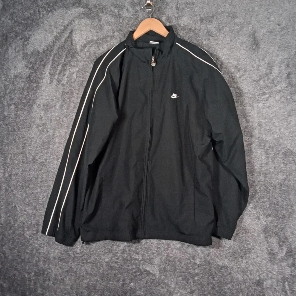 Vintage Nike logo swoosh full zip lined men's jacket size large